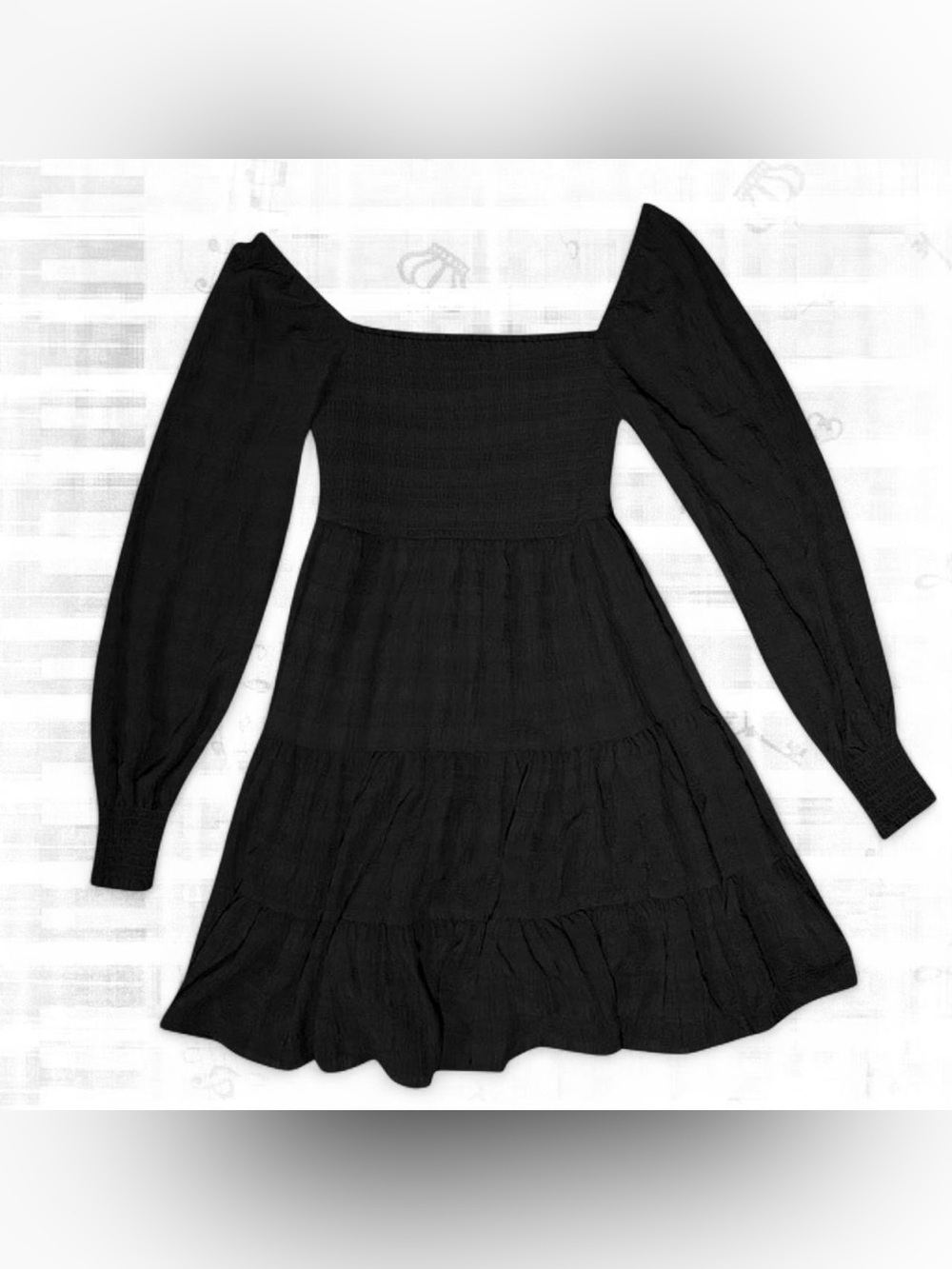 cute longsleeve black dress